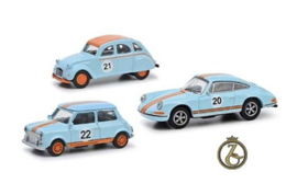 MHI Mini Cooper, Citroen 2CV, Porsche 911 Vintage Racing Set