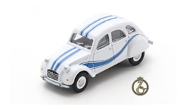 Citroen 2CV, wit/blauw