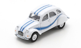 Citroen 2CV, wit/blauw