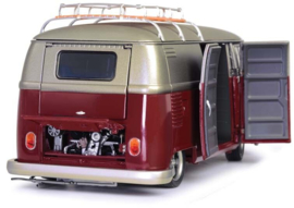 VW T1b Lowrider, rood/matt grijs