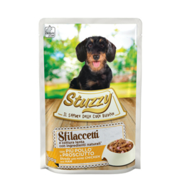 Stuzzy pouch kip met ham 100gr