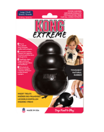 KONG hond Extreme rubber L, zwart.