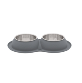 Petlando - Premium Silicone Bowl Grijs L