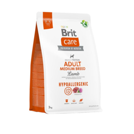 Brit Care  Hypoallergenic Adult Medium Breed Lamb 1kg