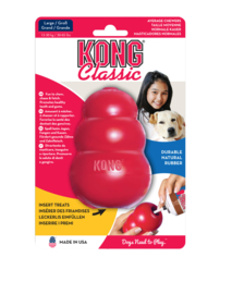 KONG hond Classic rubber L, rood.