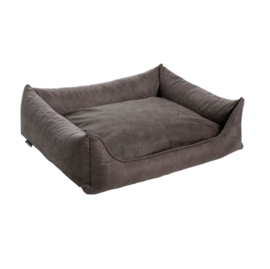 MaxxNobel Orthopedische sofa lederlook/teddy Taupe M 100x80x15cm