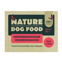 Nature Dog Food Gevriesdroogde Snacks 100% Hertenvlees 60gr