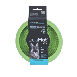 LickiMat hond likmat Ufo groen, 18×3 cm