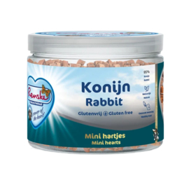 Renske Gezonde Beloning Hond mini hartjes Konijn 300gr