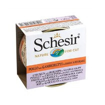 Schesir Kat Kip en Garnalen 70gr