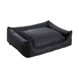 MaxxNobel Orthopedische sofa lederlook/teddy Zwart S 90x70x15cm