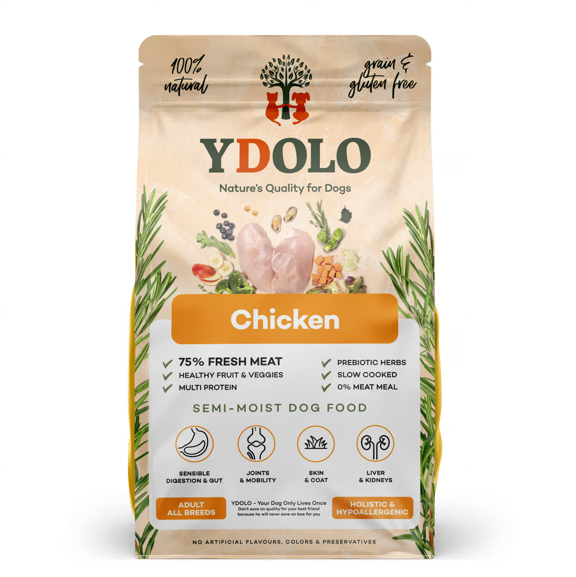 YDOLO Healthy & Pure Chicken 2,5kg