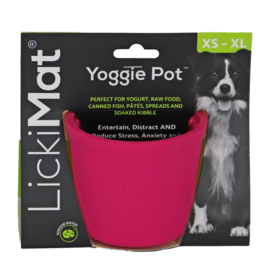 Lickimat yoggie pot hond roze 8cm