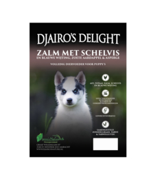 Djairo's Delight Puppy Zalm met Schelvis,  2kg