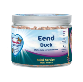 Renske Gezonde Beloning Hond mini hartjes Eend 300gr
