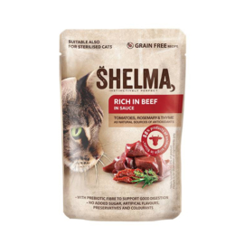 Shelma Pouch Rund, tomaat en kruiden, 85gr