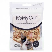 It's My Cat Chicken & Fish Diamonds 50gr