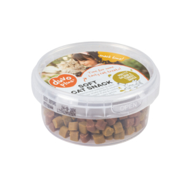 Duvo+ Zachte kattensnack kalkoen & zalm 100gr