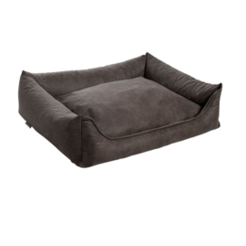 MaxxNobel Orthopedische sofa lederlook/teddy Olijfgroen S 90x70x15cm