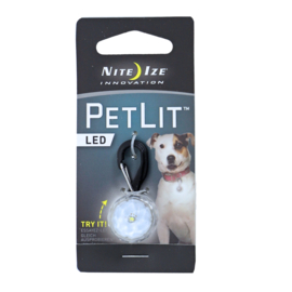 Nite-Ize Pet Lit safety light klein, wit.
