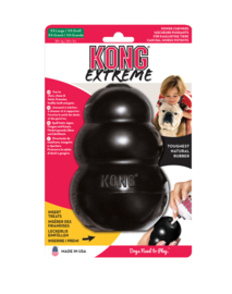 KONG hond Extreme rubber XXL, zwart.