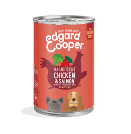 Edgard & Cooper  Kip en Zalm Senior 400gr