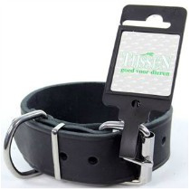 Halsband Vetleer Zwart 35mm 45cm