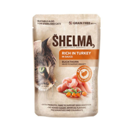 Shelma Pouch Kalkoen met veenbessen, 85gr