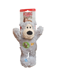 KONG hond Wild Knots beer, grijs, medium/large.