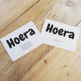 Zwangerschapsaankondiging - Kraskaart - Hoera je wordt opa