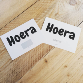 Kraskaart "Hoera je wordt oom"