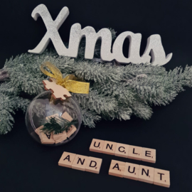 Christmas puzzle ball - Uncle and aunt