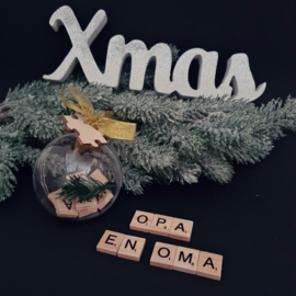 Christmas puzzle ball - Opa en oma