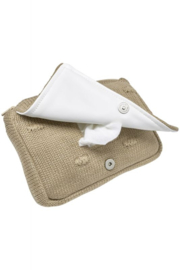 Billendoekjes etui - knots taupe