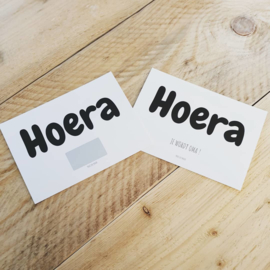 Zwangerschapsaankondiging - Kraskaart - Hoera je wordt oma