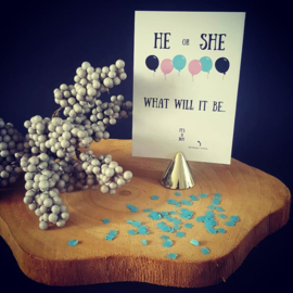 Kraskaart ''He or She'' - jongen