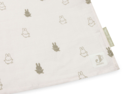 Hydrofiele Doek Large - 115x115cm - Miffy nijntje x Jollein - Olive green