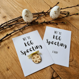 Paaskaart - We're egg specting
