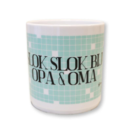 Beker mint - Slok slok bij opa & oma