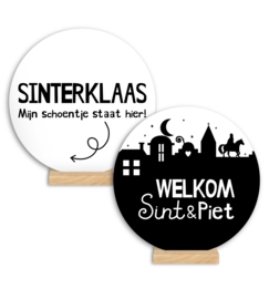 Wenscirkel - Welkom sint & Piet / Sinterklaas, mijn schoentje staat hier