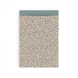 Cadeauzakje - Black Dots - Beige