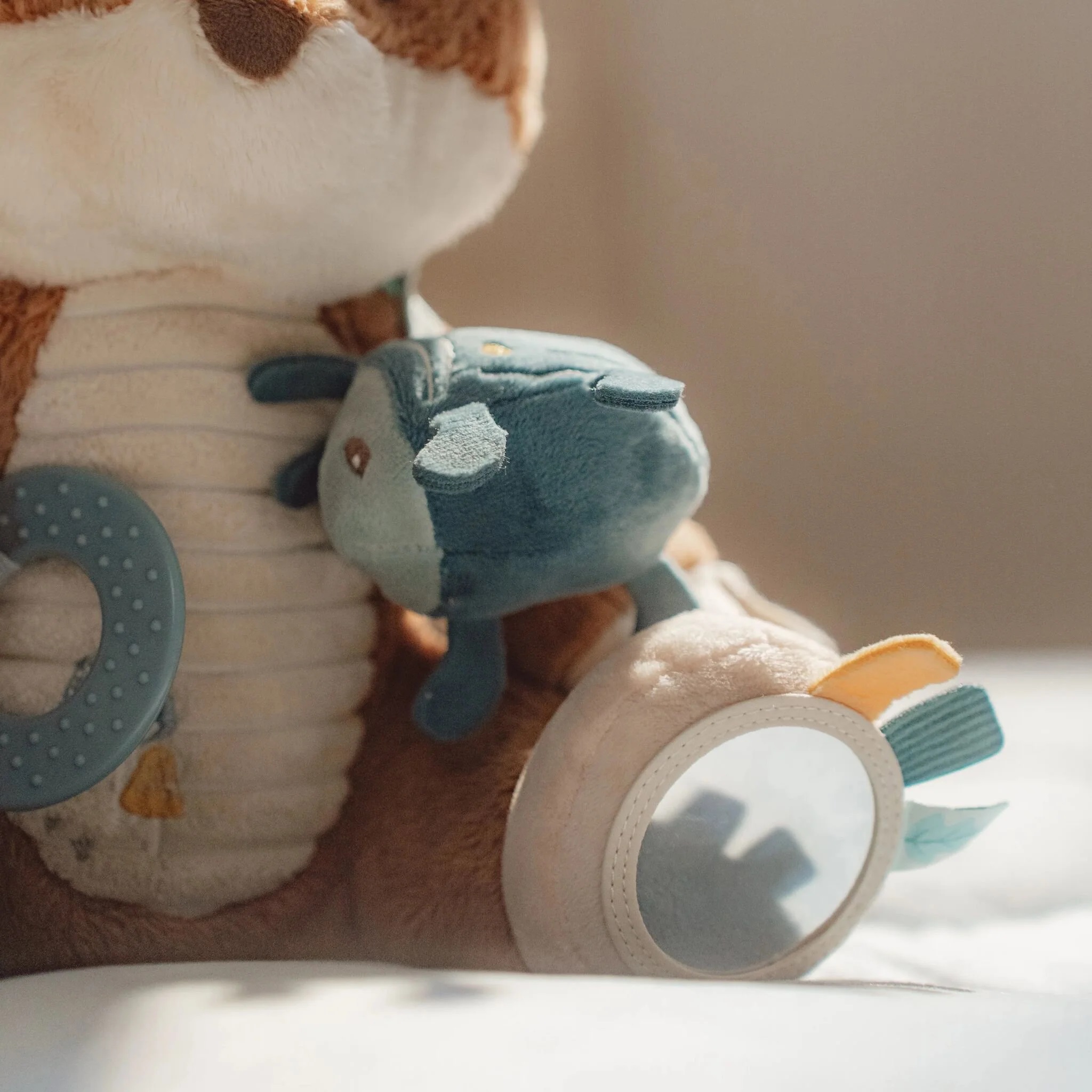 Little dutch - Activiteitenknuffel Vos - Blauw - Forest Friends