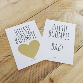 Kraskaart "huisje,boompje,baby"