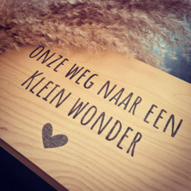 Bewaarkist - Onze weg naar een klein wonder