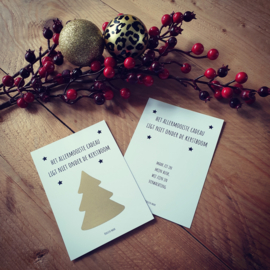 Kerst kraskaart - ''Het allermooiste cadeau ligt niet onder de kerstboom''