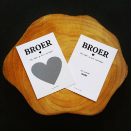 Zwangerschapsaankondiging - Kraskaart - Wij willen je iets vertellen - broer