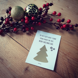 Kerst kraskaart - ''The best gifts don't come from under the tree'' - grandpa