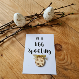 Paaskaart - We're egg specting