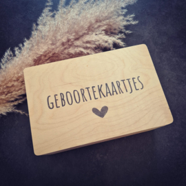 Bewaarkist extra groot - Geboortekaartjes