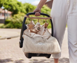 Voetenzak voor autostoel/kinderwagen - Boucle naturel